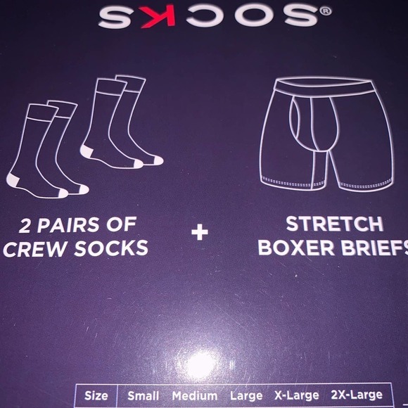 Funky Socks Taco socks 2 pair and Stretch Boxer Briefs size medium - Picture 3 of 3